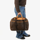 Louis Vuitton Alize 45 Monogram Coated Canvas Travel Bag