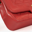 Chanel Vintage Diana Small Flap Bag Red Quilted Lambskin With 24K Gold-Plated Hardware