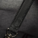 MCM Visetos Black Coated Canvas and Leather Tote Bag