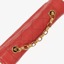 Chanel Vintage Diana Small Flap Bag Red Quilted Lambskin With 24K Gold-Plated Hardware