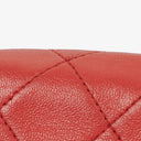 Chanel Vintage Diana Small Flap Bag Red Quilted Lambskin With 24K Gold-Plated Hardware