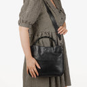 Gucci Leather Bamboo Top Handle Bag