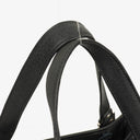 MCM Visetos Black Coated Canvas and Leather Tote Bag
