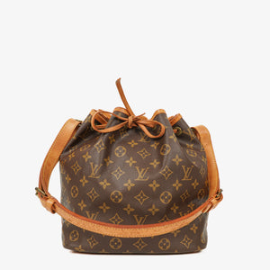 Louis Vuitton Petit Noe Monogram Canvas Shoulder Bag