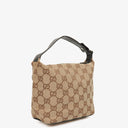 Gucci Beige/Brown Vintage Mini Pochette GG Monogram Hobo Bag