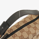 Gucci Beige/Brown Vintage Mini Pochette GG Monogram Hobo Bag