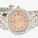 Hermes Clipper Quartz Watch Silver-Tone Stainless Steel
