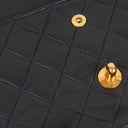 Chanel Medium Double Flap Bag Navy Quilted Lambskin With 24K Gold-Plated Hardware And Mademoiselle Chain
