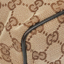 Gucci Beige/Brown Vintage Mini Pochette GG Monogram Hobo Bag