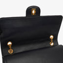 Chanel Medium Double Flap Bag Navy Quilted Lambskin With 24K Gold-Plated Hardware And Mademoiselle Chain