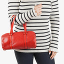 Louis Vuitton Soufflot Handbag In Red Epi Leather