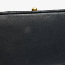 Chanel Medium Double Flap Bag Navy Quilted Lambskin With 24K Gold-Plated Hardware And Mademoiselle Chain