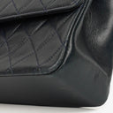 Chanel Medium Double Flap Bag Navy Quilted Lambskin With 24K Gold-Plated Hardware And Mademoiselle Chain