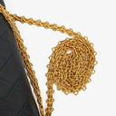 Chanel Medium Double Flap Bag Navy Quilted Lambskin With 24K Gold-Plated Hardware And Mademoiselle Chain