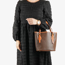 Celine Macadam Coated Canvas Tote Bag