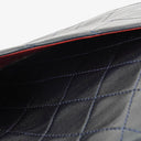 Chanel Medium Double Flap Bag Navy Quilted Lambskin With 24K Gold-Plated Hardware And Mademoiselle Chain