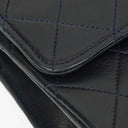 Chanel Medium Double Flap Bag Navy Quilted Lambskin With 24K Gold-Plated Hardware And Mademoiselle Chain
