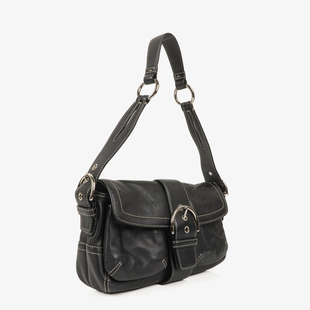 Coach Soho Black Leather Handbag
