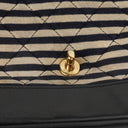 Chanel Quilted Jersey Navy White Red Jumbo Coco Sailor Flap Bag