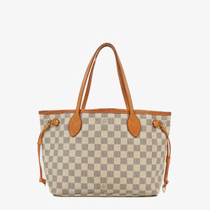 Louis Vuitton Damier Azur Coated Canvas Neverfull PM Tote Bag