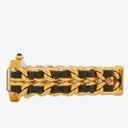 Chanel Stainless Steel Lambskin 20mm Chain Premiere Quartz Watch Gold M