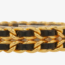 Chanel Stainless Steel Lambskin 20mm Chain Premiere Quartz Watch Gold M