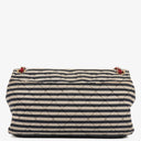 Chanel Quilted Jersey Navy White Red Jumbo Coco Sailor Flap Bag
