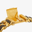 Chanel Stainless Steel Lambskin 20mm Chain Premiere Quartz Watch Gold M