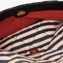 Chanel Quilted Jersey Navy White Red Jumbo Coco Sailor Flap Bag