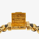 Chanel Stainless Steel Lambskin 20mm Chain Premiere Quartz Watch Gold M