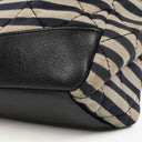Chanel Quilted Jersey Navy White Red Jumbo Coco Sailor Flap Bag