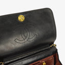 Chanel Classic Full Flap Bag Black Quilted Leather 24K Gold-Plated Hardware