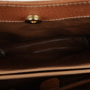 Gucci Vintage Brown Leather Diana Bamboo Tote