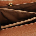 Gucci Vintage Brown Leather Diana Bamboo Tote