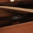 Gucci Vintage Brown Leather Diana Bamboo Tote