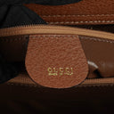 Gucci Vintage Brown Leather Diana Bamboo Tote