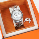 Hermes Clipper Chronograph 32mm Stainless Steel Quartz Watch
