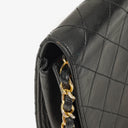 Chanel Classic Full Flap Bag Black Quilted Leather 24K Gold-Plated Hardware