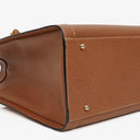 Gucci Vintage Brown Leather Diana Bamboo Tote