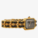 Chanel Stainless Steel Lambskin 20mm Chain Premiere Quartz Watch Gold M