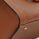 Gucci Vintage Brown Leather Diana Bamboo Tote