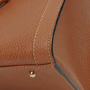 Gucci Vintage Brown Leather Diana Bamboo Tote