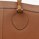 Gucci Vintage Brown Leather Diana Bamboo Tote