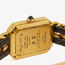 Chanel Stainless Steel Lambskin 20mm Chain Premiere Quartz Watch Gold M