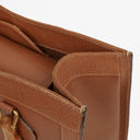 Gucci Vintage Brown Leather Diana Bamboo Tote
