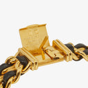 Chanel Stainless Steel Lambskin 20mm Chain Premiere Quartz Watch Gold M