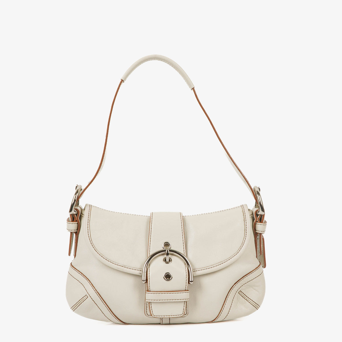 Coach Soho White Leather Shoulder Bag