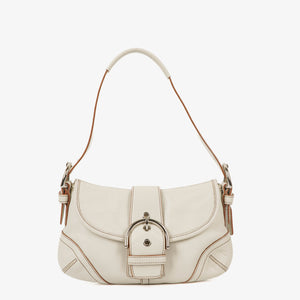 Coach Soho White Leather Shoulder Bag
