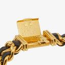 Chanel Stainless Steel Lambskin 20mm Chain Premiere Quartz Watch Gold M