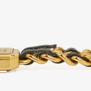 Chanel Stainless Steel Lambskin 20mm Chain Premiere Quartz Watch Gold M